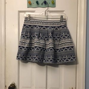 Boho blue skirt